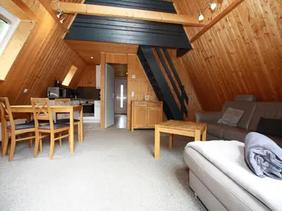 Ein Sitzbereich in der Unterkunft Ferienhaus in Clausthal-Zellerfeld mit Terrasse