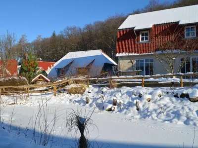 Ferienhaus in Wernigerode mit Innenpool im Winter