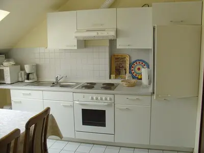 Küche/Küchenzeile in der Unterkunft Ferienwohnung Werner