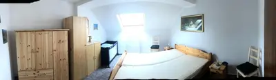 Ein Bett oder Betten in einem Zimmer der Unterkunft Ferienwohnung Werner