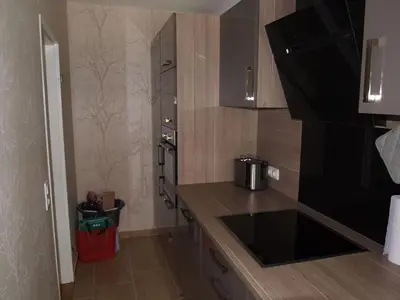 Küche/Küchenzeile in der Unterkunft Ferienwohnung AltesSalzwerk