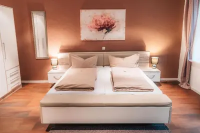 Ein Bett oder Betten in einem Zimmer der Unterkunft Zellerfelder Hof