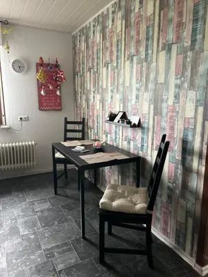 Ein Sitzbereich in der Unterkunft Ferienwohnung Santino