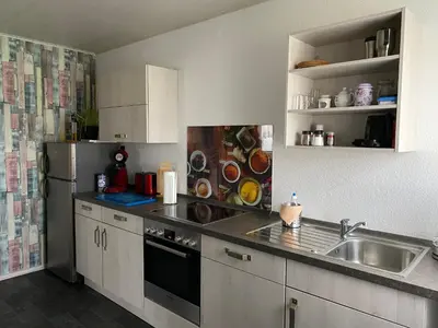Küche/Küchenzeile in der Unterkunft Ferienwohnung Santino