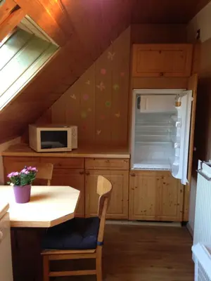 Küche/Küchenzeile in der Unterkunft Ferienwohnung 'Lydia'