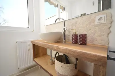 Küche/Küchenzeile in der Unterkunft Harz-Liebe Penthouse