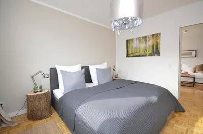 Ein Bett oder Betten in einem Zimmer der Unterkunft Harz-Liebe Penthouse