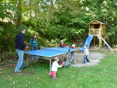 Ein Kinderspielbereich in der Unterkunft Harzer Feriengarten