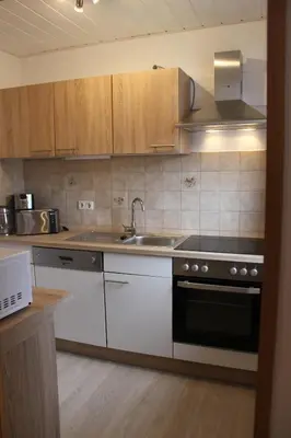 Küche/Küchenzeile in der Unterkunft Ferienwohnung Maja