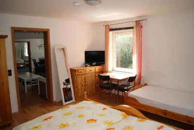 TV/Unterhaltungsangebot in der Unterkunft Ferienwohnung Nitzschke