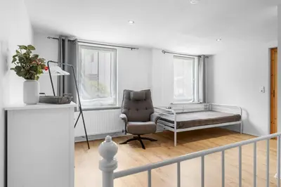 Ein Bett oder Betten in einem Zimmer der Unterkunft Pension Böttger