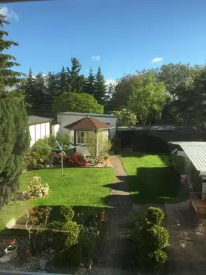 Ein Garten an der Unterkunft Ferienwohnung Quedlinburg OT Gernrode Harz