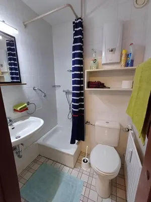 Ein Badezimmer in der Unterkunft Waldfee