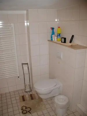 Ein Badezimmer in der Unterkunft Haus an der Radau
