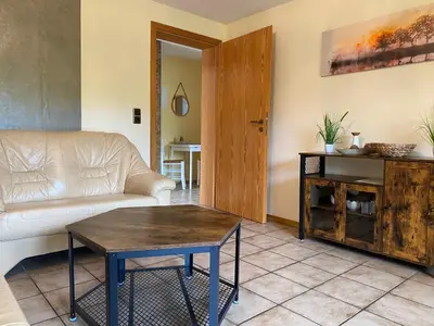 Ein Sitzbereich in der Unterkunft Ferienhaus 
