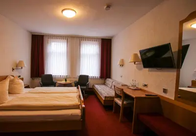 TV/Unterhaltungsangebot in der Unterkunft Hotel & Restaurant Druidenstein