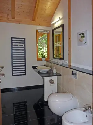 Ein Badezimmer in der Unterkunft Harzer Feriengarten 4 Sterne