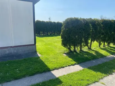 Ein Garten an der Unterkunft Bungalow, Nähe Ilsenburg und Wernigerode