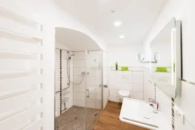 Ein Badezimmer in der Unterkunft Ferienwohnung Burgkaiser