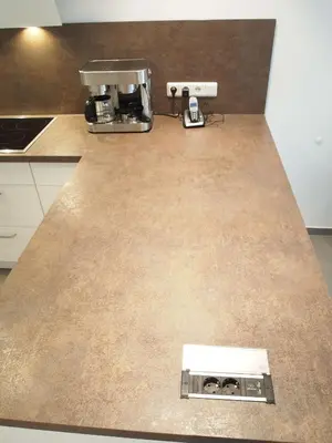 Küche/Küchenzeile in der Unterkunft Ferienwohnung GrünWald