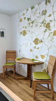 Ein Sitzbereich in der Unterkunft Ferienwohnung Goslar - Georgenberg / Entspannen im Harz / Mittendrin
