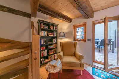 Die Bibliothek im Ferienhaus