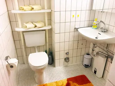 Ein Badezimmer in der Unterkunft 3-Sterne Komfortferienwohnung Köhnke 6 - [#122261]