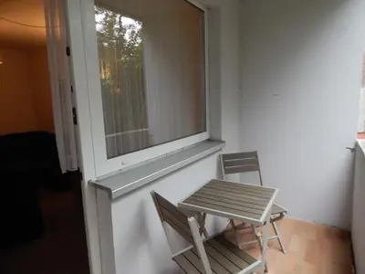 Ein Balkon oder eine Terrasse in der Unterkunft Gaestewohnung Fontanering