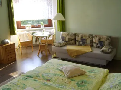 Ein Sitzbereich in der Unterkunft Haus Gertrud