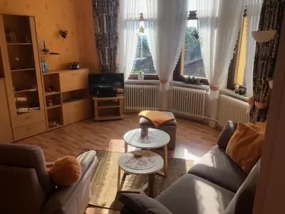 Ein Sitzbereich in der Unterkunft Haus Gertrud