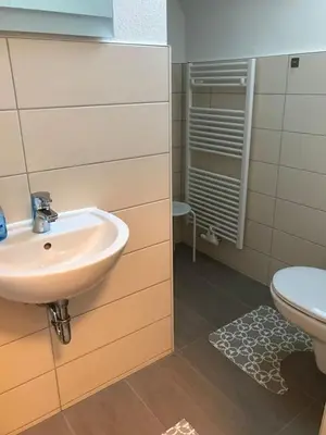 Ein Badezimmer in der Unterkunft Ferienhaus Lilo