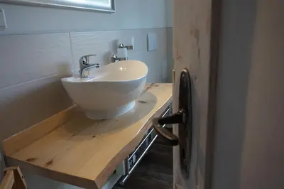 Ein Badezimmer in der Unterkunft Ferienhaus Hundertmorgenfeld Wo2