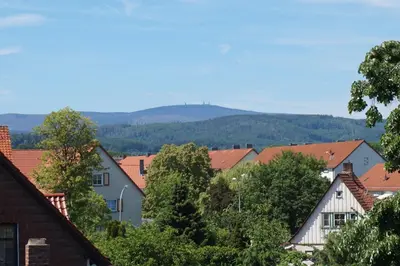 Ein allgemeiner Bergblick oder ein Berglick von der Ferienwohnung aus