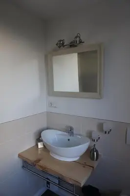 Ein Badezimmer in der Unterkunft Ferienhaus Hundertmorgenfeld Wo 3