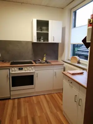 Küche/Küchenzeile in der Unterkunft Gästehaus Wetzel