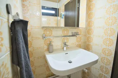 Ein Badezimmer in der Unterkunft Traumblick