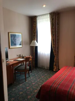 Ein Bett oder Betten in einem Zimmer der Unterkunft Hotel Johannishof