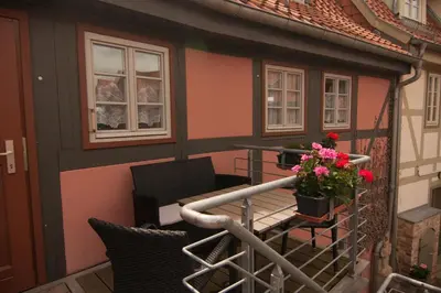 Ein Sitzbereich in der Unterkunft Apartment mit Balkon No4