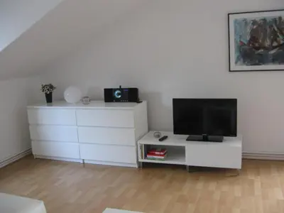 TV/Unterhaltungsangebot in der Unterkunft Ferienwohnung Bummelallee