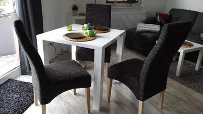 Ein Sitzbereich in der Unterkunft Apartments Gosch Braunlage