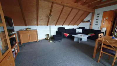 Ein Sitzbereich in der Unterkunft Schau ins Land