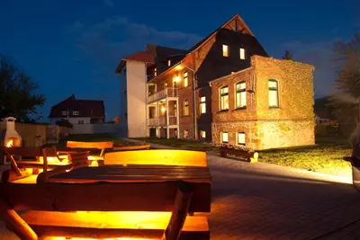 Das Gebäude in dem sich die Ferienwohnung befindet
