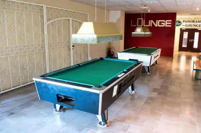 Ein Billardtisch in der Unterkunft App 622 Panoramic Hohegeiß mit WLan Terrassenhaus