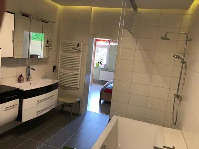 Ein Badezimmer in der Unterkunft Ferienwohnung Harzerfuchs