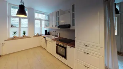 Küche/Küchenzeile in der Unterkunft Ihr Zuhause in Jakobi's Straße