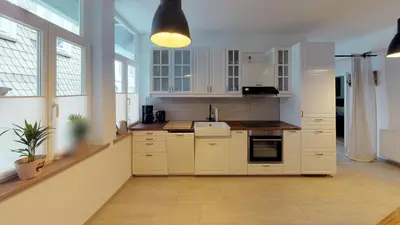 Küche/Küchenzeile in der Unterkunft Ihr Zuhause in Jakobi's Straße