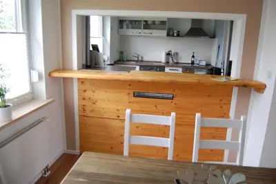 Küche/Küchenzeile in der Unterkunft Harz Haus Kati - Fewo Talblick