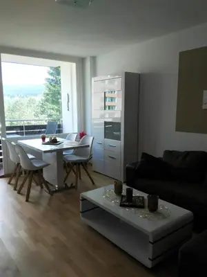 Ein Sitzbereich in der Unterkunft Frau Holle