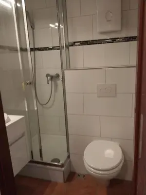 Ein Badezimmer in der Unterkunft Frau Holle