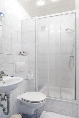 Ein Badezimmer in der Unterkunft Landgasthof Deutsches Haus